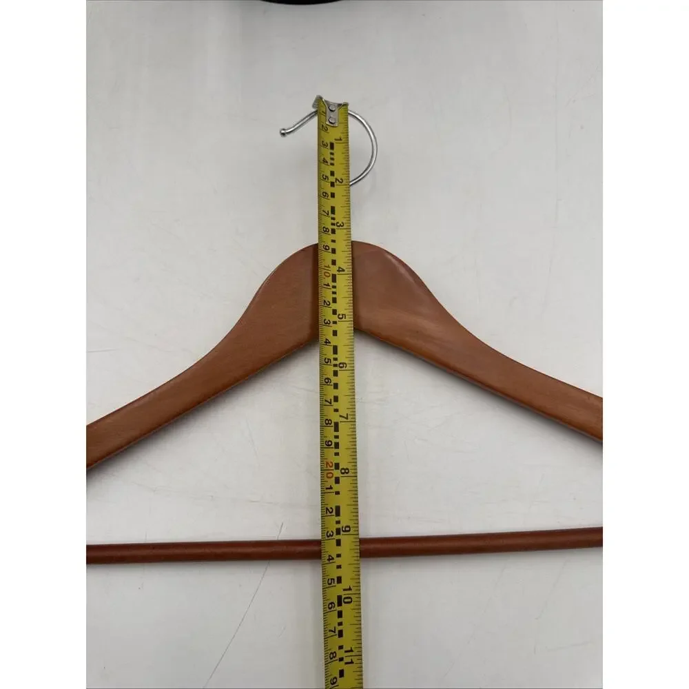 Lot Of 10 Beautiful Wood Hangers For Pants And Or Suits
